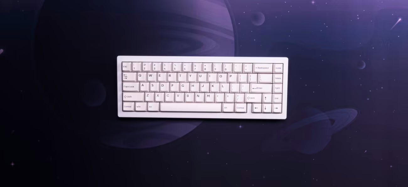 Black-on-White (BoW) PBT Keycaps